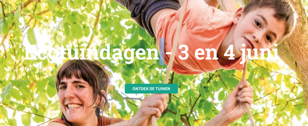 Ecotuindagen 3 en 4 juni
